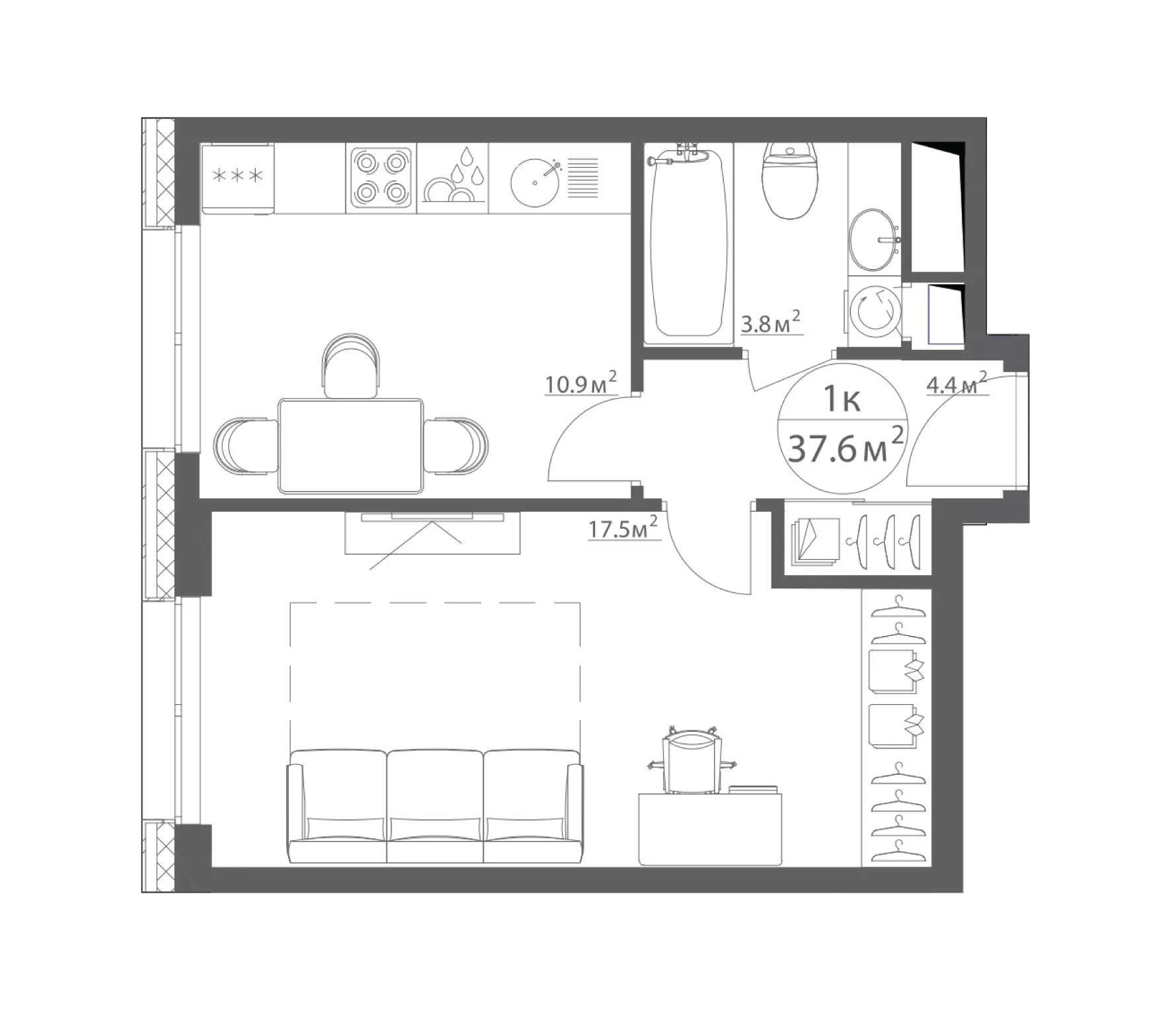 ремонт квартиры 37 метров - Поиск в Google House floor design, Small house desig