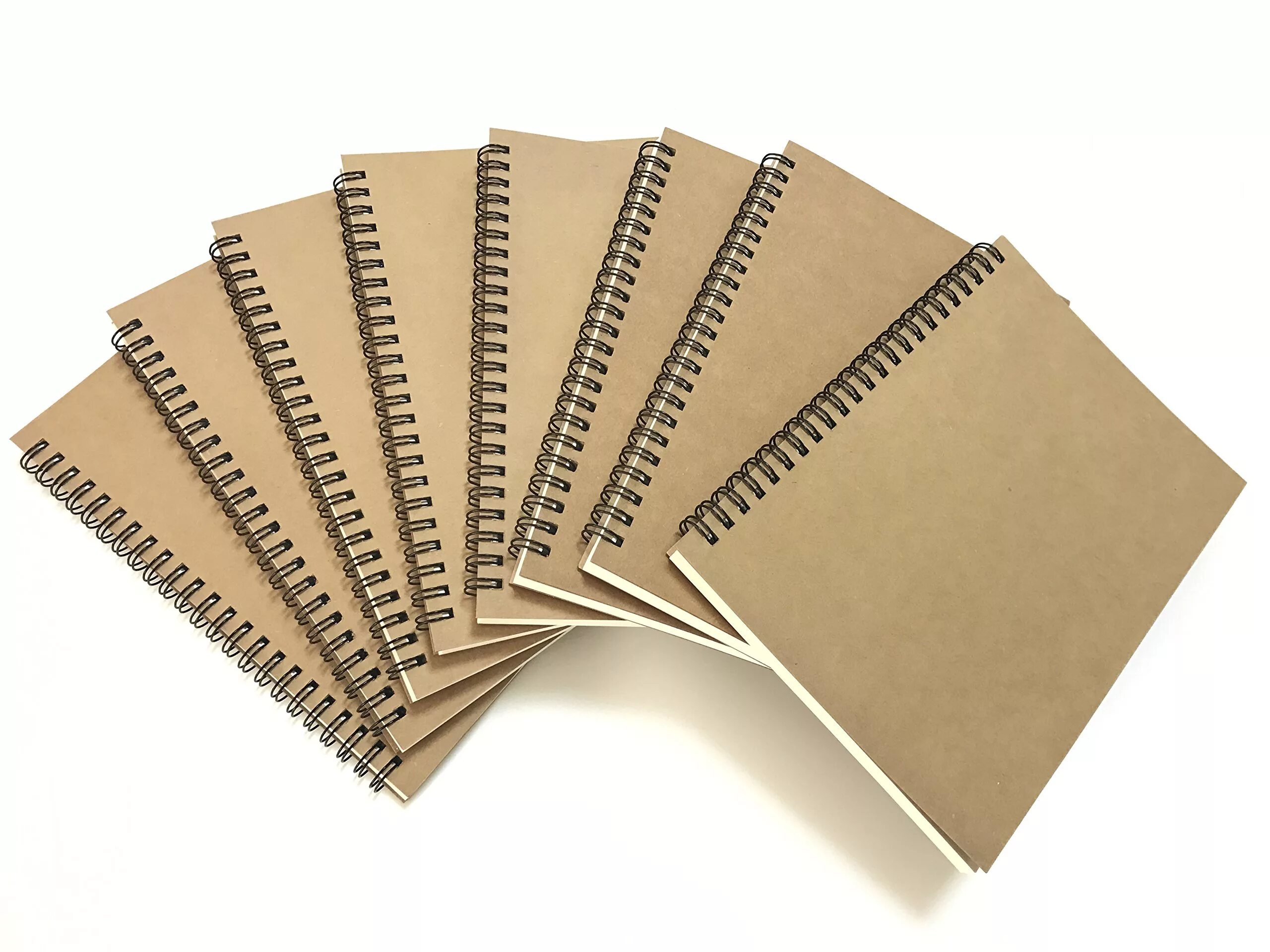 Картон CMPC natural Kraft. Paper Pack. А5 крафт бумага 4 отверстия. A5 Spiral Notebook Mockup.