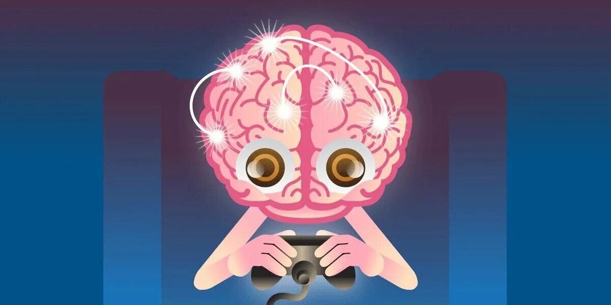 Игра без мозгов. Игры для мозга. Мозг игромана. Мозг геймера. Влияние игр на мозг.