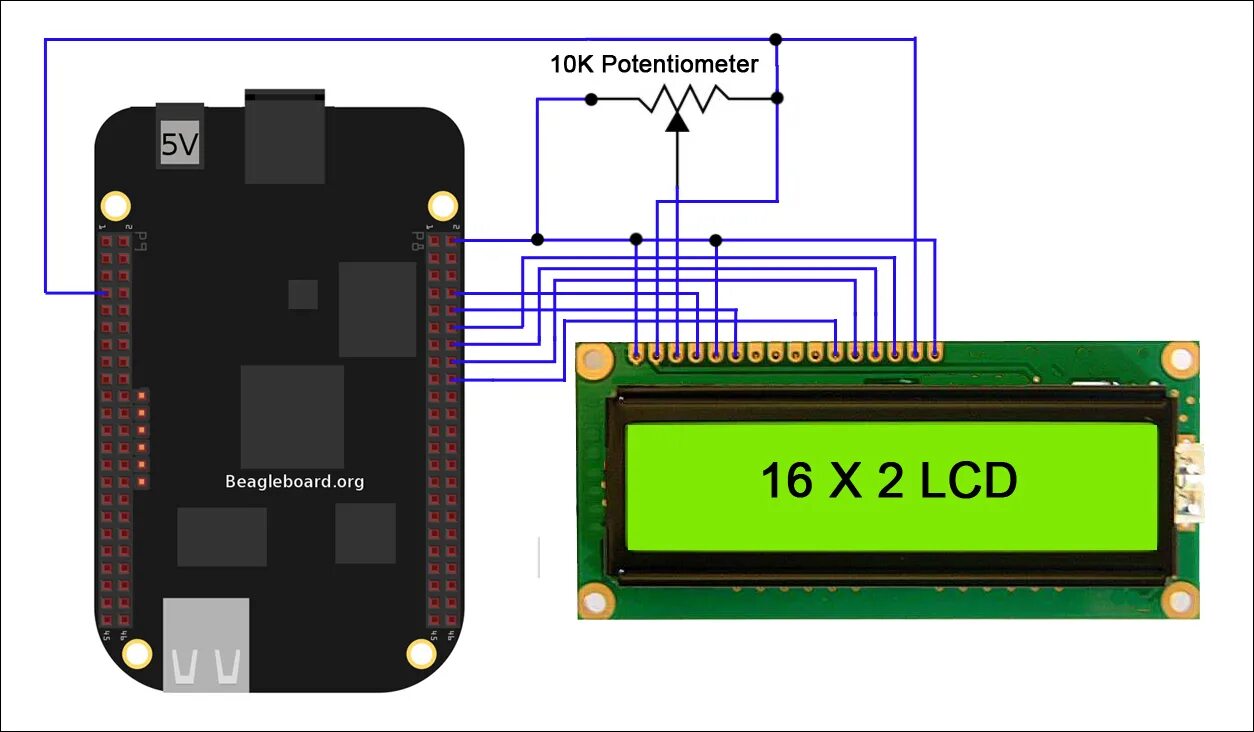 BEAGLEBONE 1602 LCD. BEAGLEBONE Black распиновка. Потенциометр LCD. Потенциометр с вольтметром. 16 connection