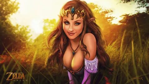 Wallpaper : video games, model, cleavage, The Legend of Zelda, Princess Zel...