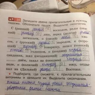 Подбери к выделенным словам прилагательные