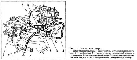 406 карбюратор схема