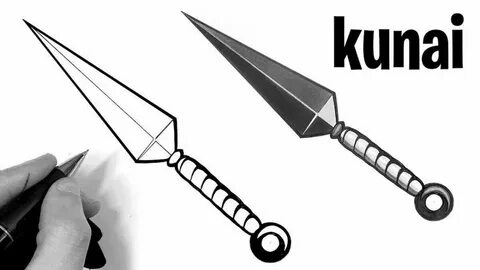 Нож кунай чертеж