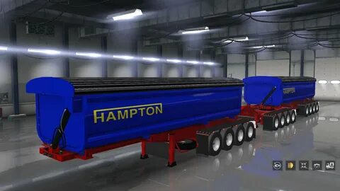 American Truck Simulator "Прицеп Howard Quarter Side Tipper в собствен...