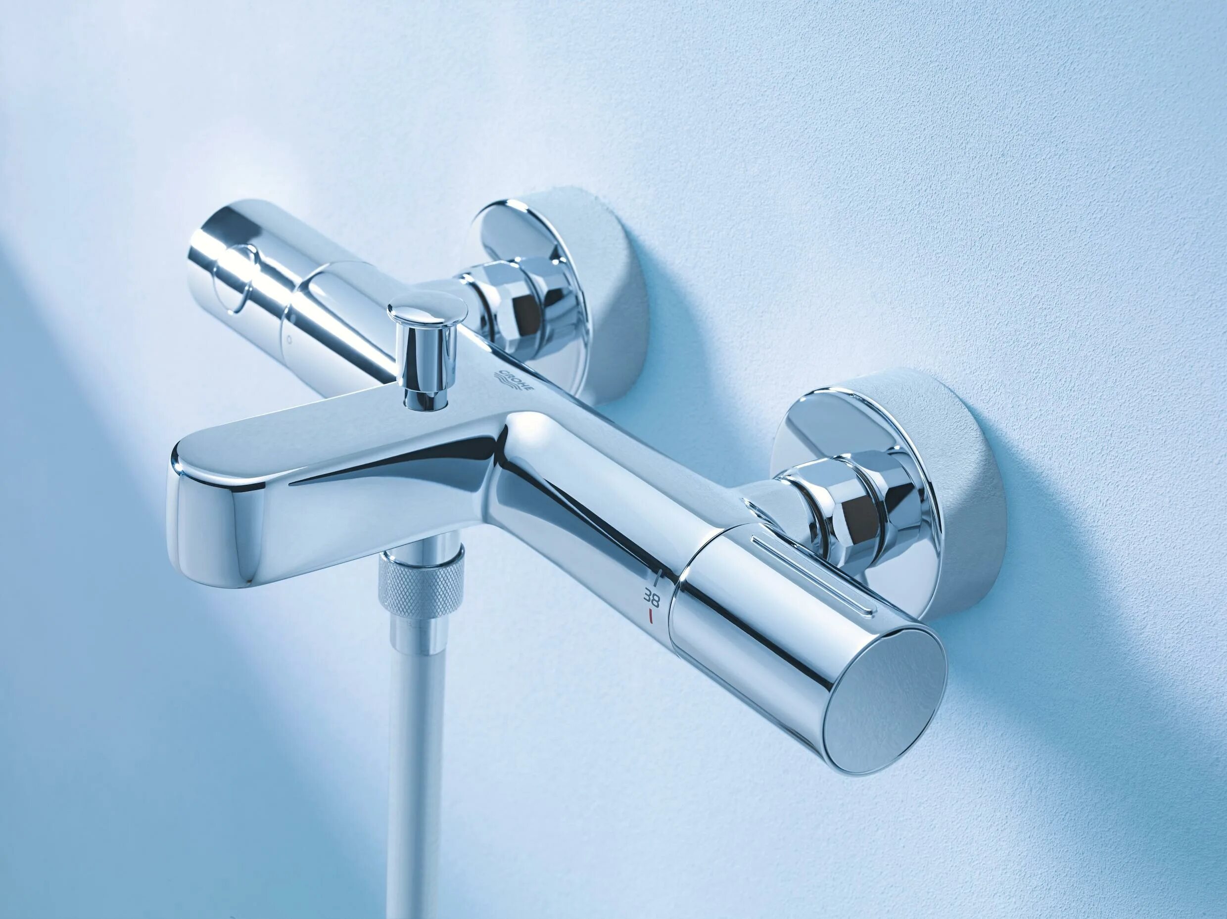 Смеситель для ванны с термостатом. Grohe Grohtherm 1000 Cosmopolitan. Grohe Grohtherm 1000 Cosmopolitan m. Смеситель Grohe Grohtherm 1000. Термостат для ванны с душем Grohtherm 1000 Cosmopolitan m 34215002 Grohe.