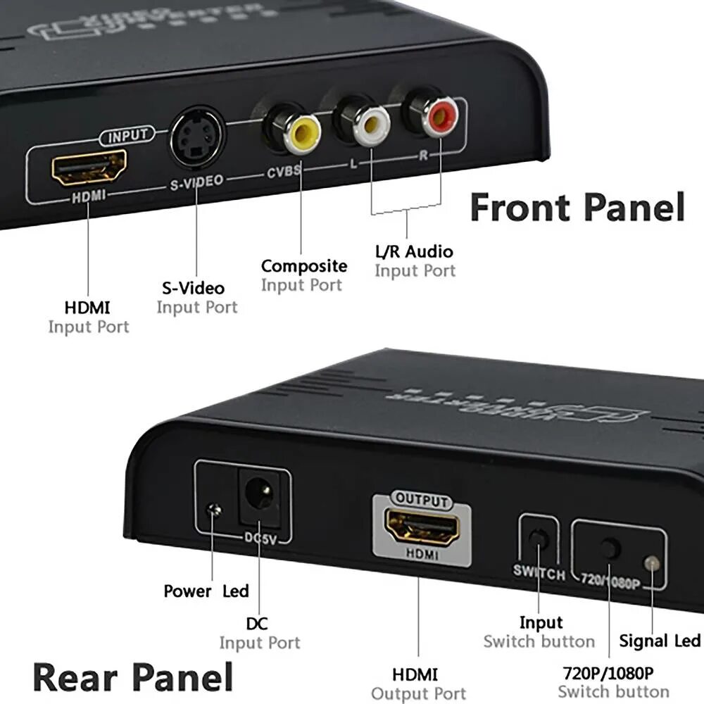 Композитное видео. (av, composite, cvbs. композитный cvbs x1. аналоговый видеовыход сvbs. hdmi конвертер 1080p50 - 1080p60.