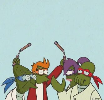 Teenage Mutant Planet Express Crew, Futurama Футурама, Симпсоны, Психоделич...