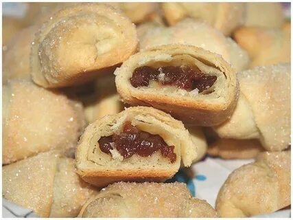 Печенье слоеное с изюмом