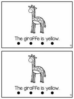 The yellow giraffe is as tall