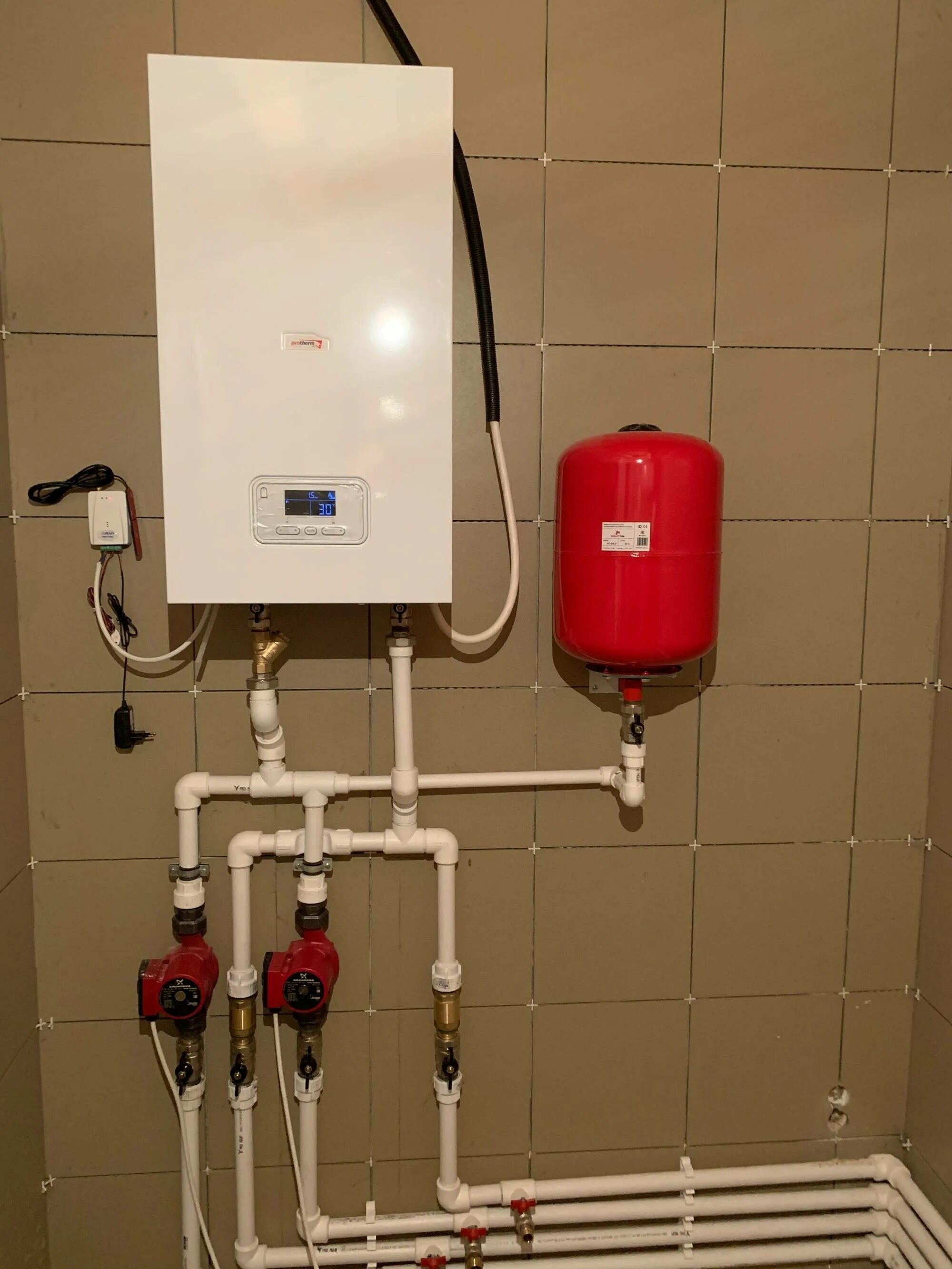Подключение отопление котлом протерм Protherm KLOM: подключение бойлера и дополнительных устройств