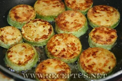 Жареные кабачки фаршем