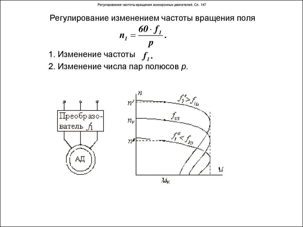 Регулирование числа оборотов асинхронного двигателя. Способы изменения частоты вращения асинхронного электродвигателя. Изменить частоту вращения асинхронного двигателя. Частоты вращения ротора асинхронного двигателя. 1. S=. Асинхронная частота вращения электродвигателя