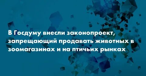 Внесен законопроект запрещающий