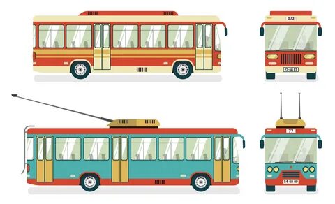Автобус троллейбус картинки