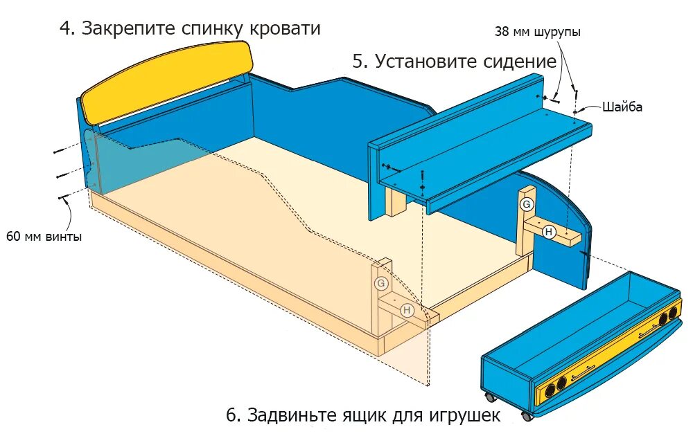 Собрать детскую машинку. Схема сборки детской кроватки машинки. Кровать машинка чертеж. Чертеж детской кровати машина. Кровать машина сборка.