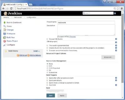 Jobs config