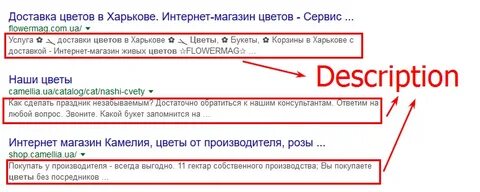 Теги title и description
