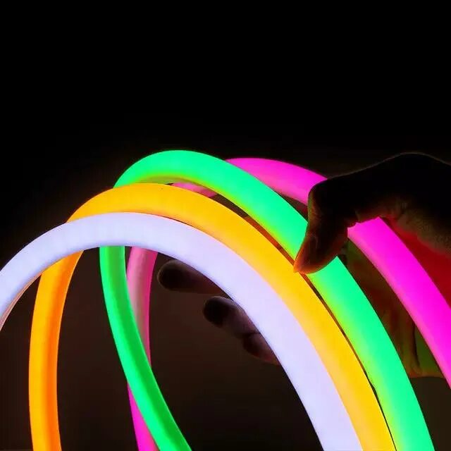 Гибкий неон "led-Neon Flex" RGB. Гибкий неон RGB 220в круглое сечение. Неон 12v трубка. Led Flex Neon ультратонкий 12v.