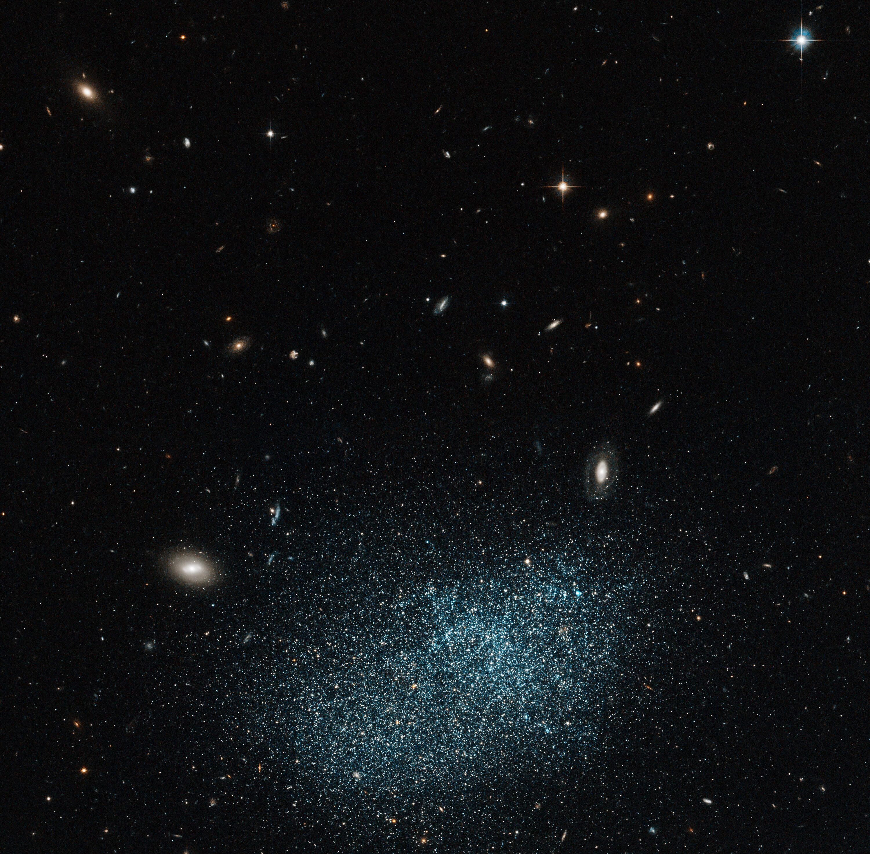 Движение звезд в галактике. NGC 1427a. Карликовые Галактики. Темная материя в галактиках. Черная материя в космосе.