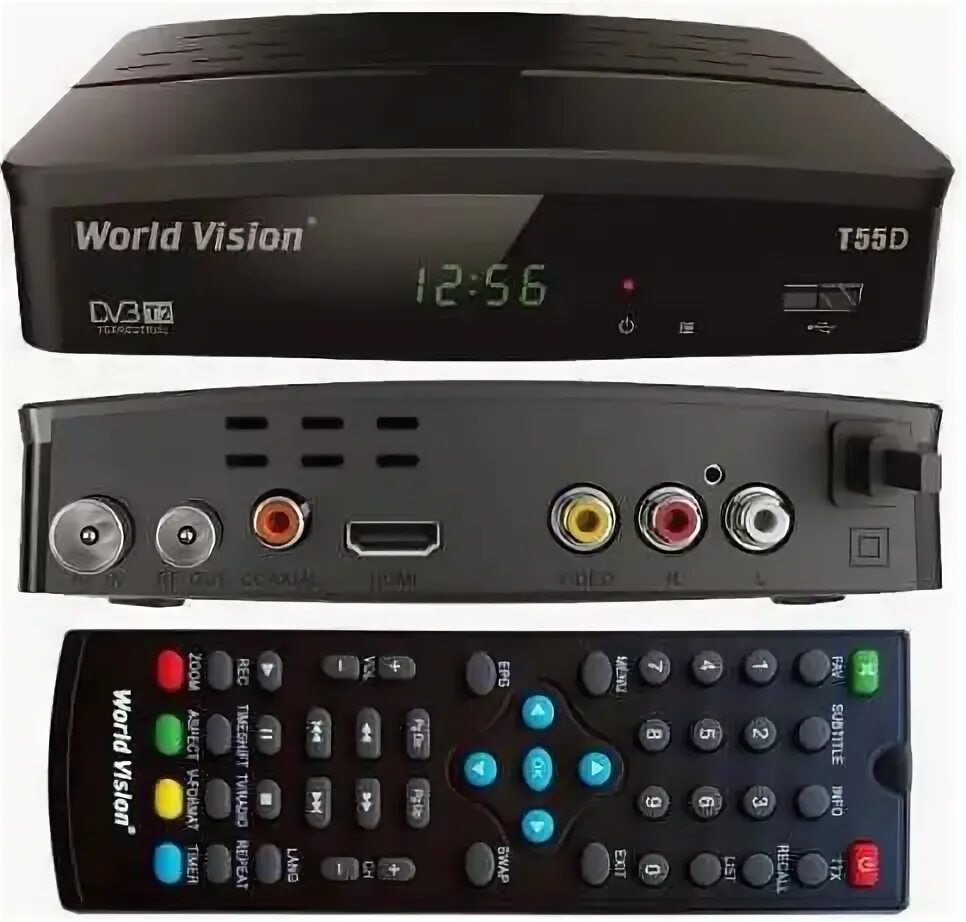 Приставка World Vision t55. DVB t2 приставка World Vision. Т2 тюнер World Vision 55. Цифровой т-2 тюнер World Vision. World vision телевизоры