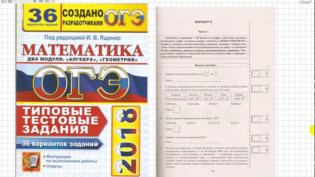 Ответы база математика 36. ОГЭ 6 вариант математика Ященко 36 вариантов. ОГЭ 2018 математика. Математика 9 класс Ященко. ОГЭ по математике 9 класс Ященко 36 вариантов.