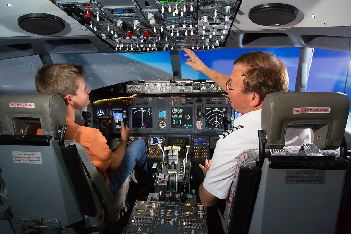 Самолет flight simulator