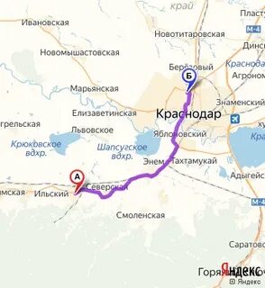 Ивановская краснодарский край на карте