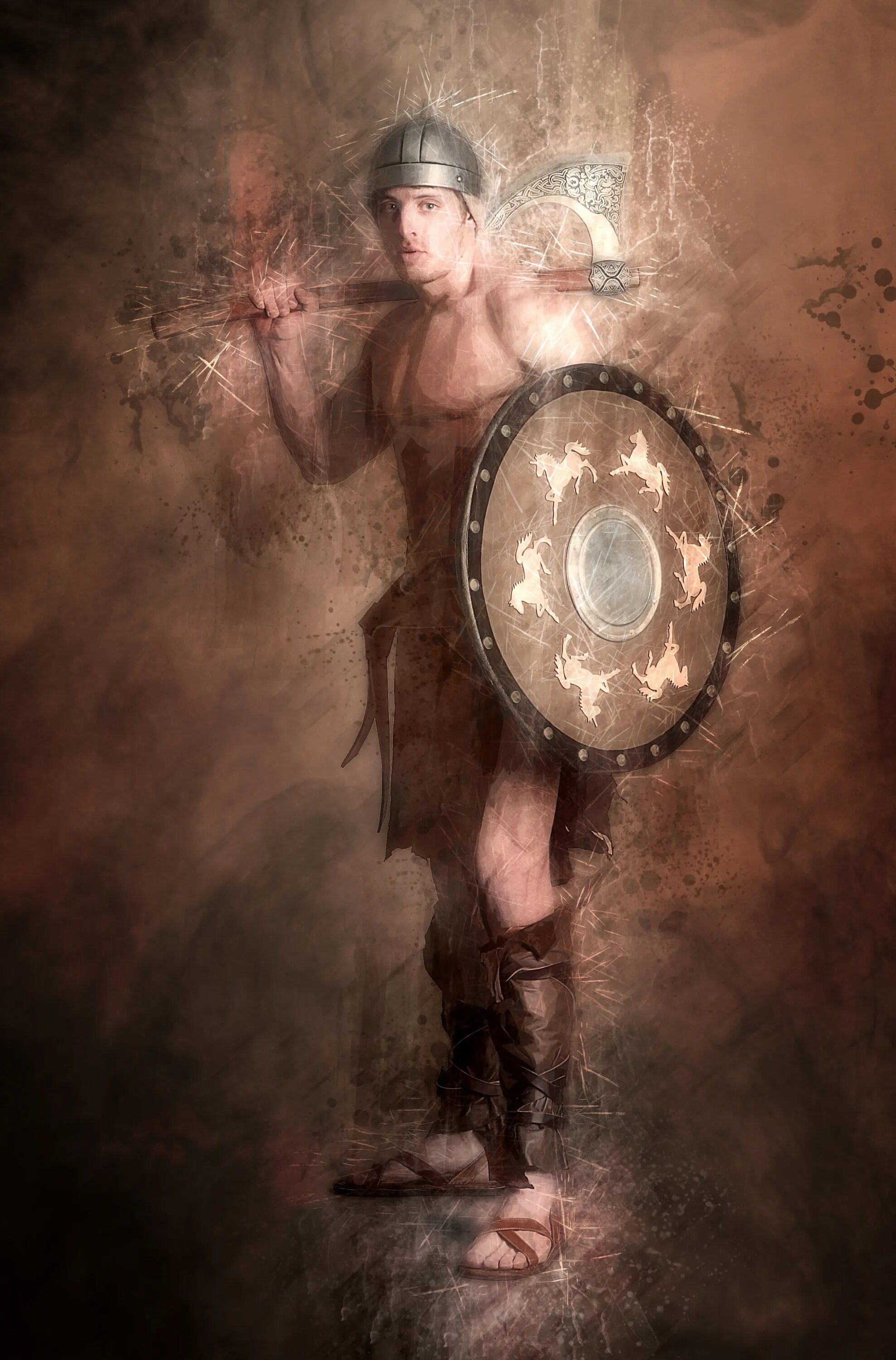 Shield man