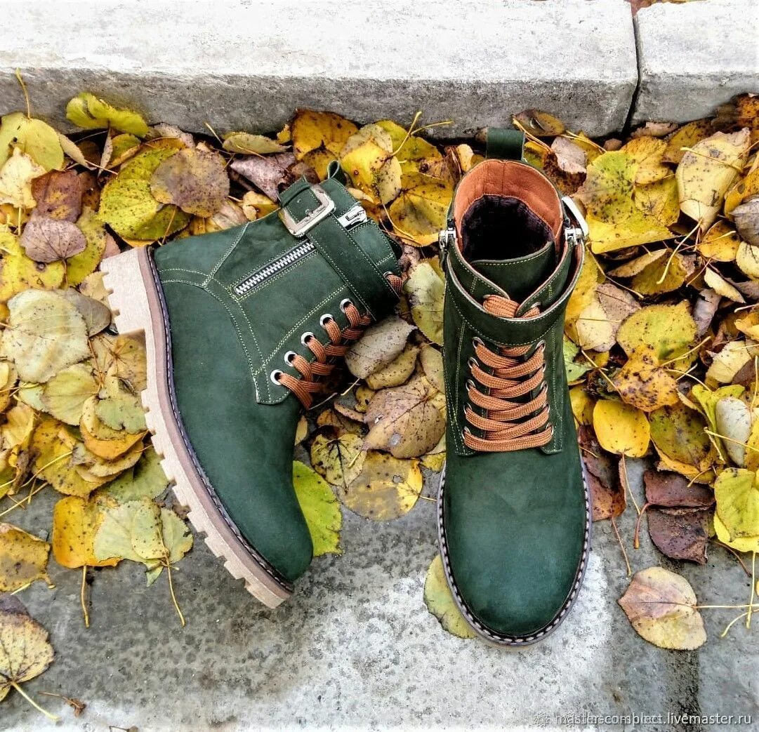 Ручная обувь. Ботинки из натуральной кожи. Стильные мужские ботинки из натуральной кожи. Кожаные ботинки. Про обувь.
