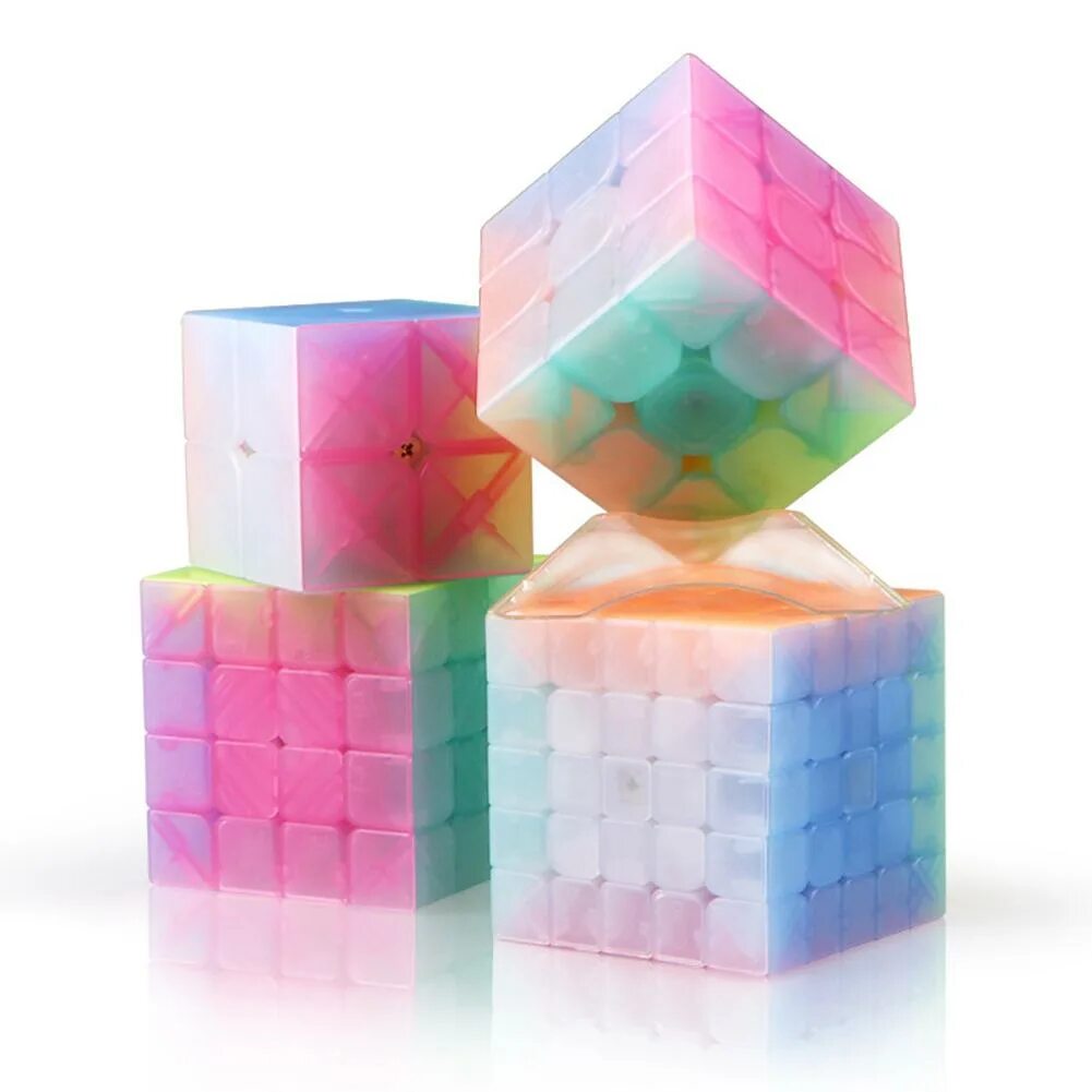 Jelly cubes. QIYI Cube Jelly. QIYI MOFANGGE X Cube Jelly. Магический куб. QIYI прозрачный кубик.