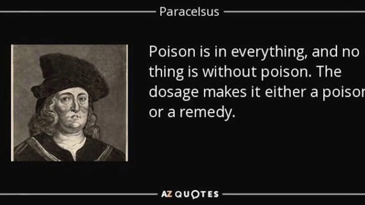 Are also improved. Poison and Medicine. Paracelsus quotes. The dose makes the Poison. Paracelsus Alchemy.