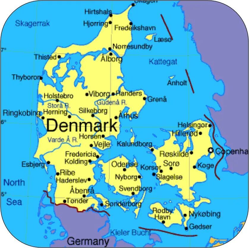 Географическое положение дании. Denmark на карте. карта дании на английском языке. карта дании по районам. данимарка на карте.