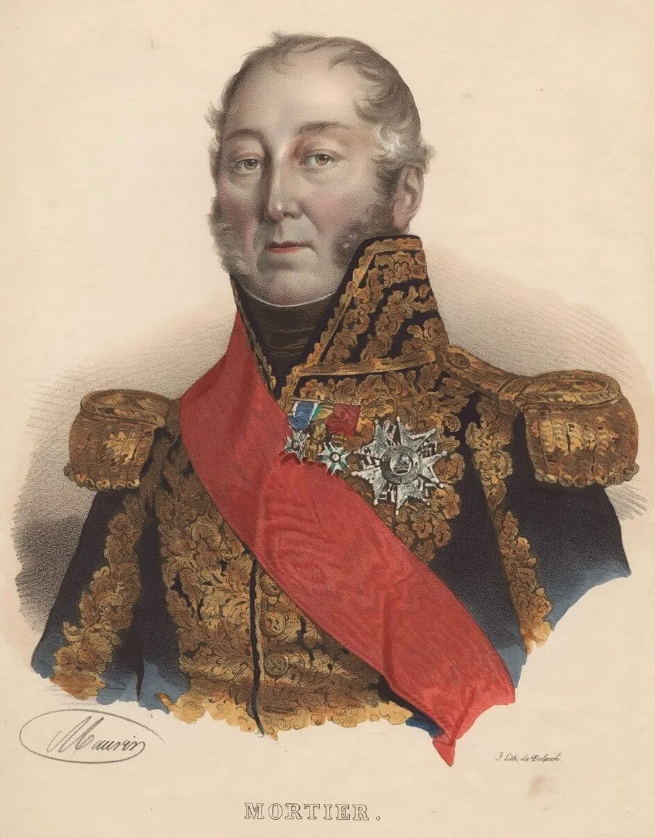 Бывший маршал франции. Маршал мортье 1812. адольфа мортье.