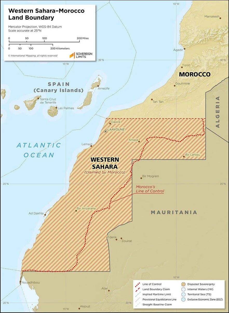 Страны западной сахары. Western Sahara Map. Граница Марокко и Западной Сахары. Марокко и Западная сахара карта. Столица Западной Сахары на карте.