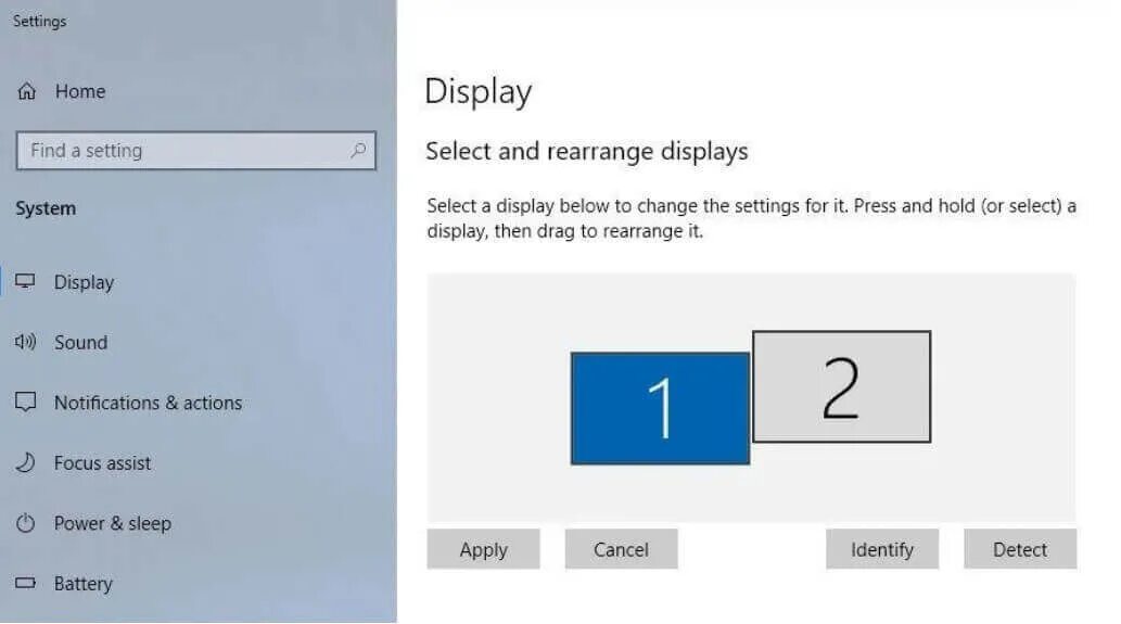 Display select. Display select
