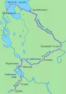 Реки белого моря на карте
