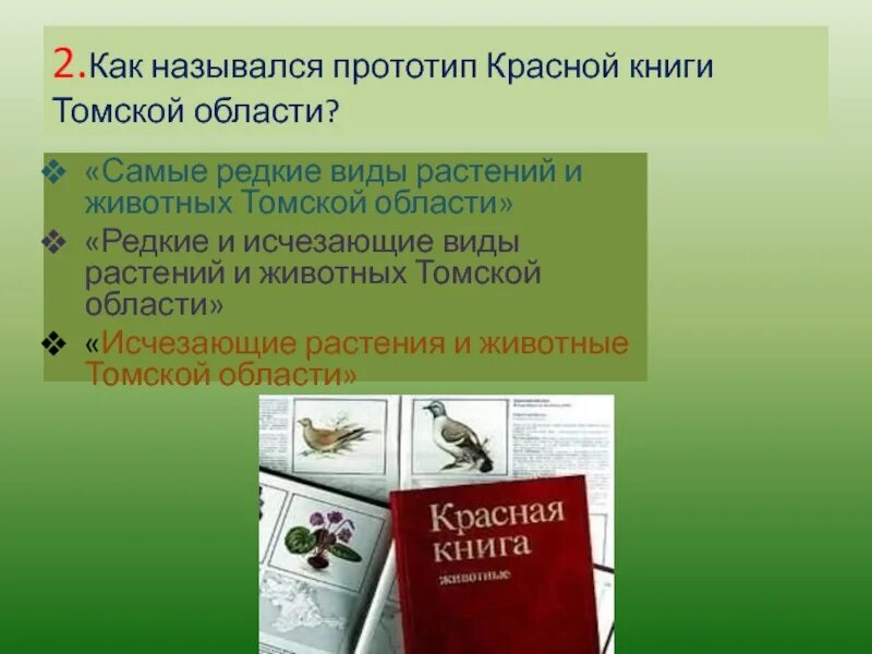 В Красную книгу Томской области вносят 10 видов редких растений и животных - ОГБ