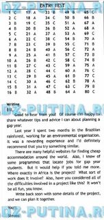 Английский язык entry test