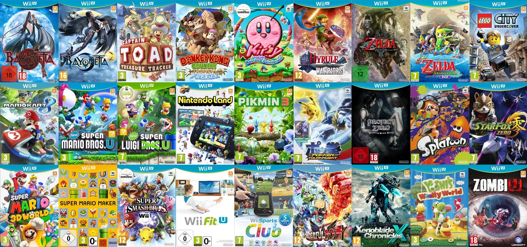 Wii u список игр