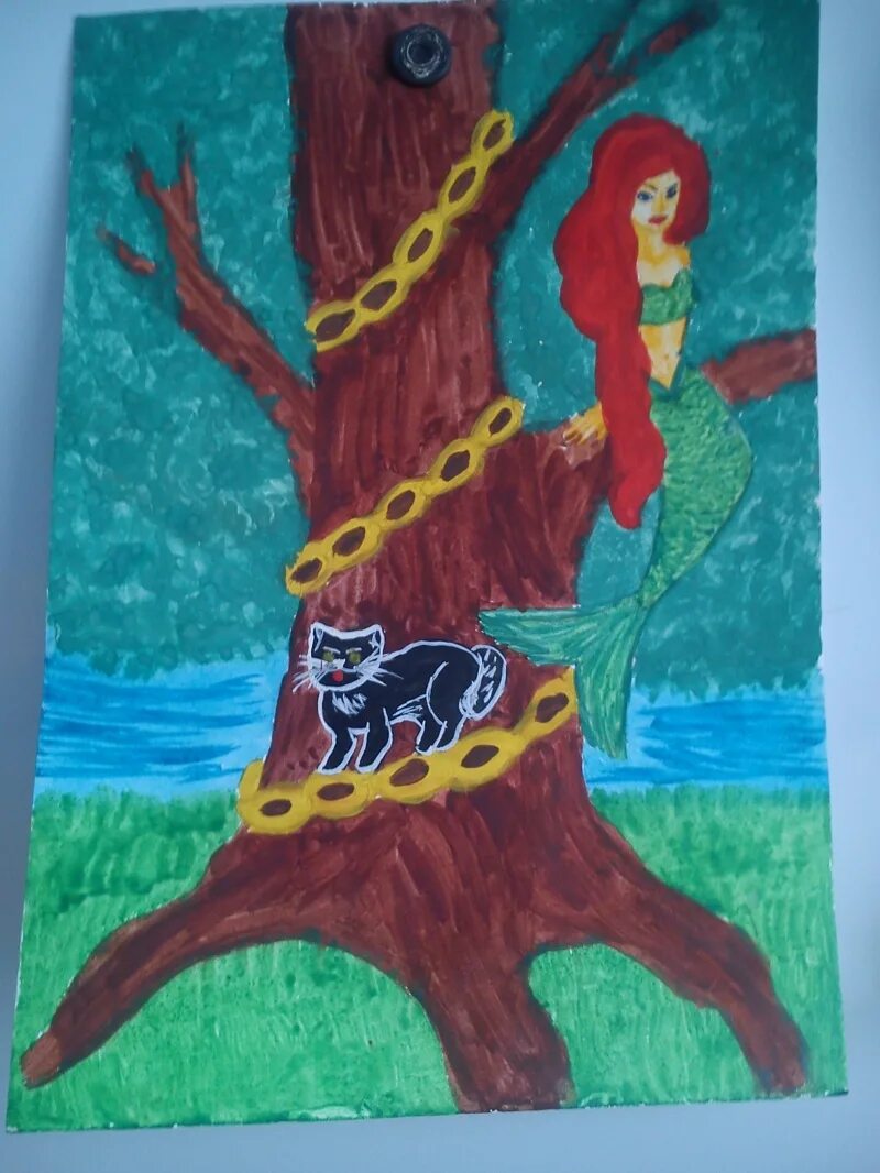 иллюстрирование сказки а. рисунок на тему произведения пушкина. грамоты к конкурсу рисунков по произведениям пушкина. ". "у лукоморья дуб зеленый.