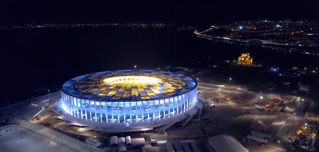 стадион нижний новгород арена. ночной стадион нижний новгород. стадион нижний новгород, нижний новгород, улица бетанкура. стадион нижний новгород 2018. нижний новгород стадион к чм 2018.