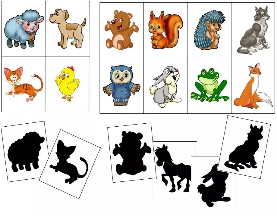 Игра теневое лото для малышей. Дидактические игры карточки. Теневое лото животных для малышей. Карточки с животными для детей.