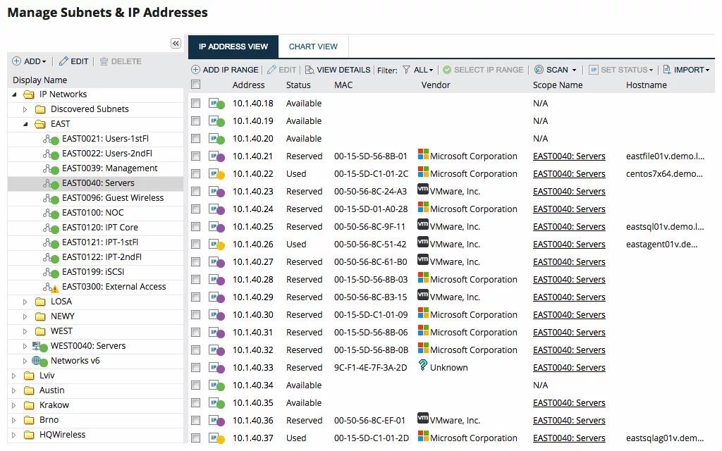 Ip браузера. Менеджер IP-адресов SOLARWINDS. SOLARWINDS IPAM.