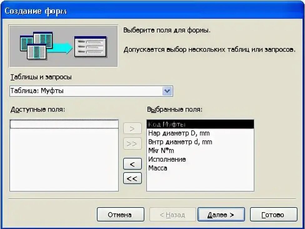Создание форм с помощью мастера. С помощью мастера создайте форму. тип формы в один столбец в access. как создать форму. как создать форму с помощью мастера форм в access.