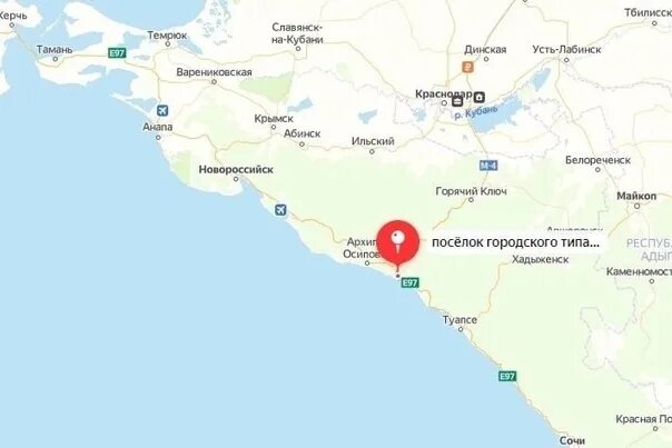 Где находится туапсе в какой