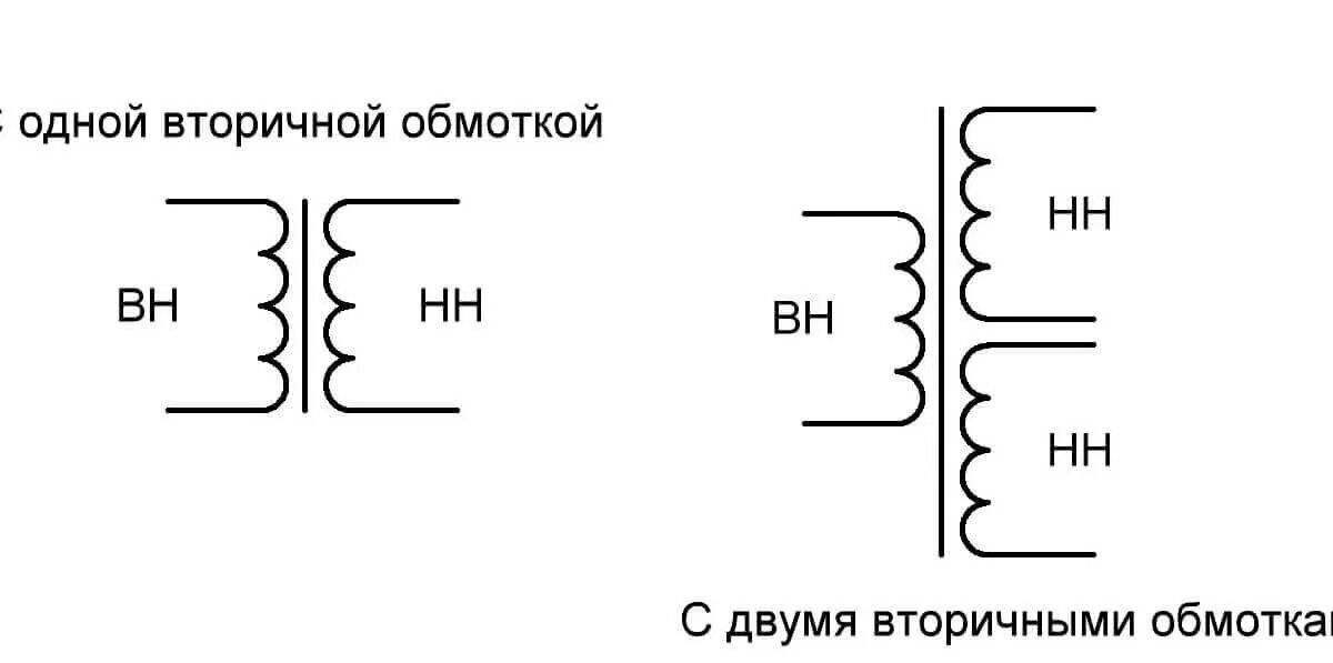 Трансформатор с 5 обмотками. Трансформатор напряжения с двумя вторичными обмотками на схеме. Трансформатор высокого напряжения обозначение в схеме. Первичная и вторичная обмотка трансформатора на схеме. Обмотки трансформатор 220 кв.