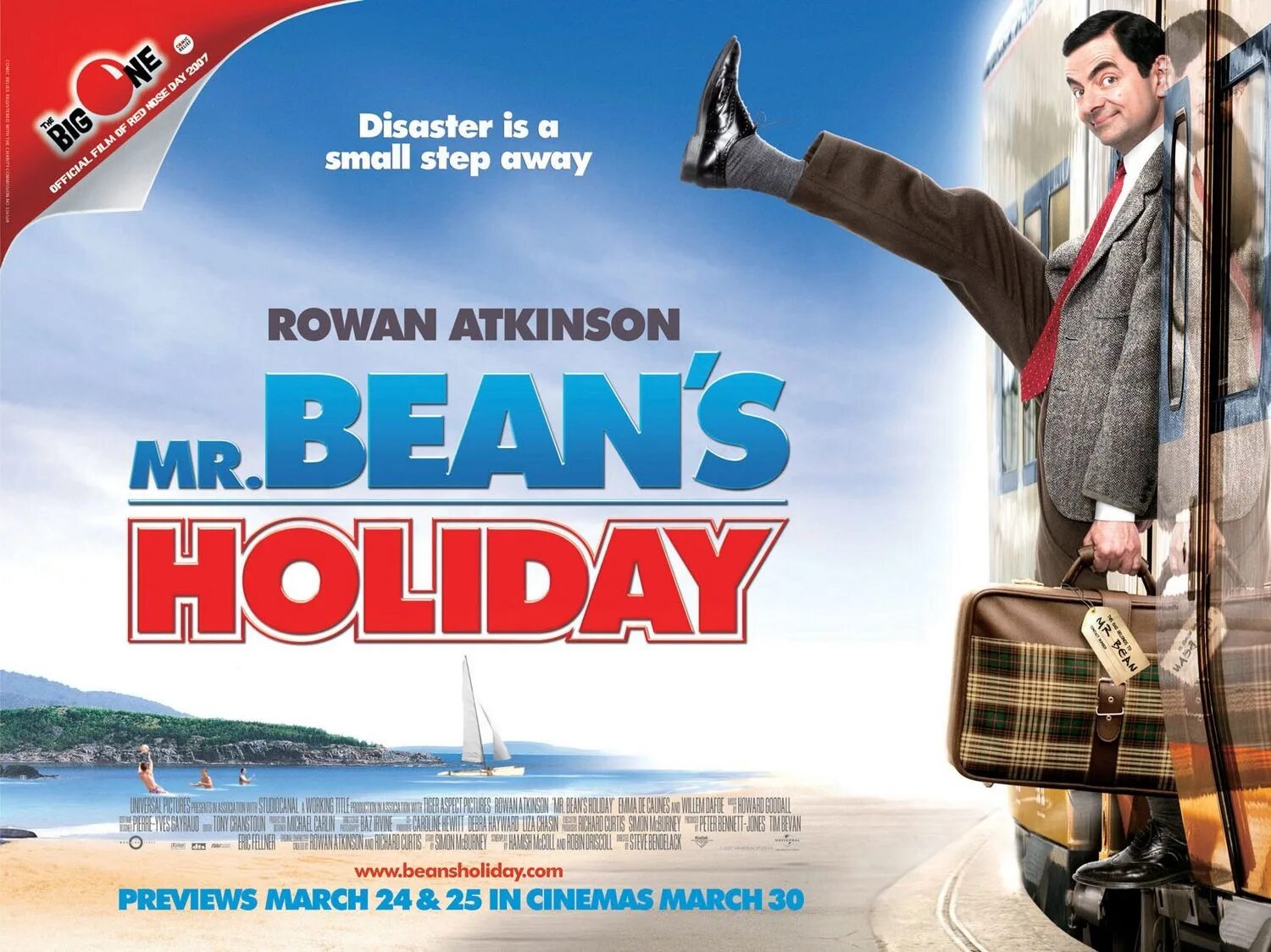 Мистер Бин на отдыхе / Mr. Bean's Holiday poster. Stepping away