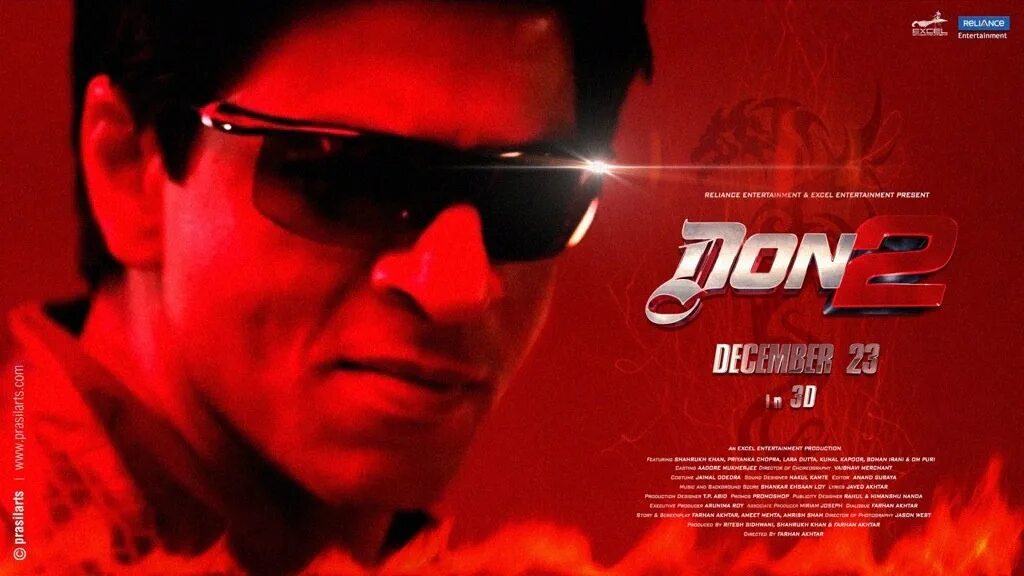 Life of a don 2. Шахрукх Кхан Дон 2. Дон. Главарь мафии 2 Постер.