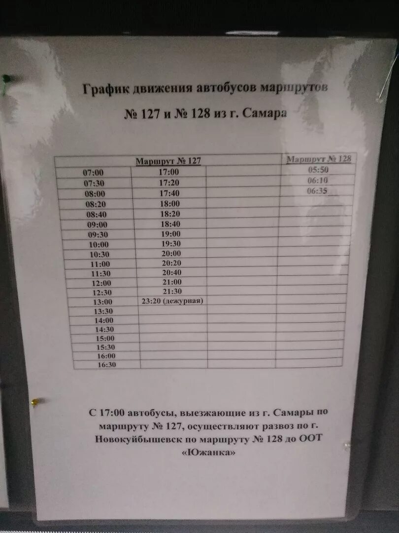 Расписание маршруток новокуйбышевск